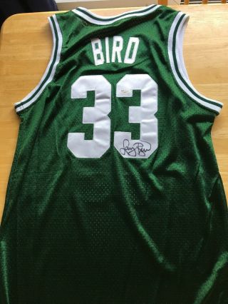 Wow Larry Bird Autographed Boston Celtics Jersey Jsa “larry Legend” Nba Hof