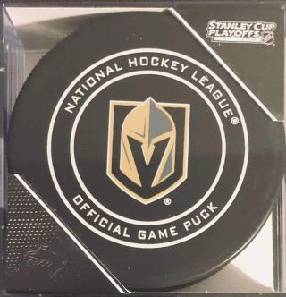 2019 Stanley Cup Playoffs. .  Vegas Golden Knights Official Game Puck