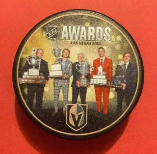 2018 Nhl Awards Las Vegas Golden Knights Limited Edition Hockey Puck