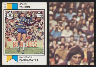 John Wilson 1974 Scanlens Rugby League Card 75