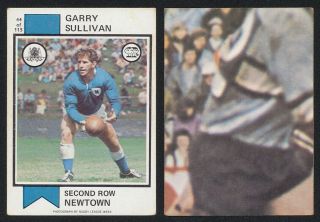 Garry Sullivan 1974 Scanlens Rugby League Card 44