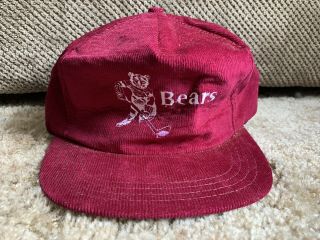 Vintage Hershey Bears Ahl Hockey Corduroy Snapback Hat