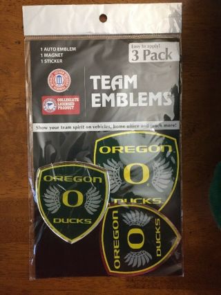 University Of Oregon Duck Pillow Pet With Team Emblems 3 Pack 2