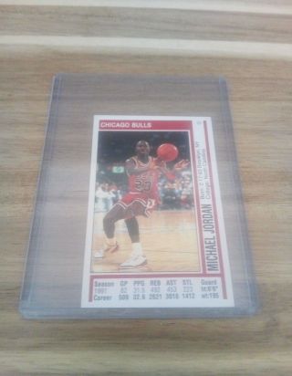Michael Jordan Panini Nba Basketball 1991 - 92 Chicago Bulls Sticker 116 Hof Mvp