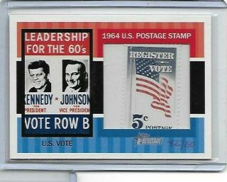 2013 Topps Heritage (1964 U.  S.  Postage Stamp) U.  S.  Vote/ Leadership/.  05 Stamp 50