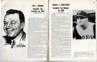1959 Baseball Yearbook Pittsburgh Pirates,  Roberto Clemente,  Ted Kluszewski GOOD 6