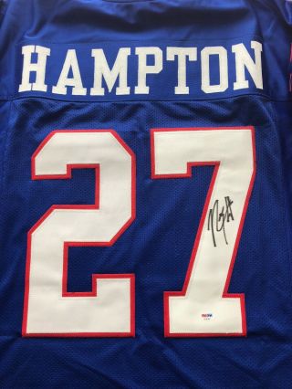 Rodney Hampton autographed signed jersey NFL York GIants PSA NO 2