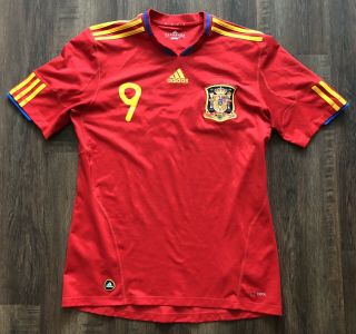 Adidas Spain 2009 - 2010 World Cup Home Football Shirt Jersey Torres 9 Men’s M
