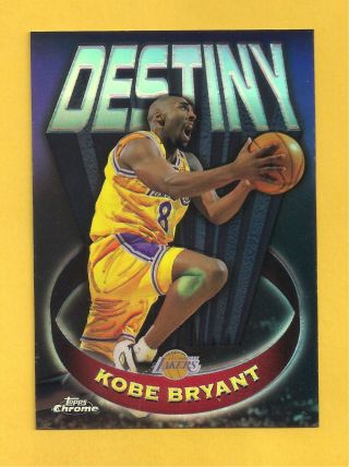 Kobe Bryant 1997 - 98 Topps Chrome Destiny Refractor D5 Los Angeles Lakers