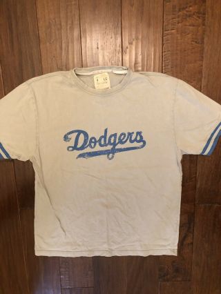 Vintage La Dodgers Men’s T Shirt Cool Grey Size Large