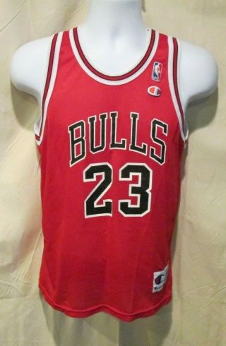 Vintage Michael Jordan Chicago Bulls Champion Jersey Youth Large L 14 - 16 23 Nba