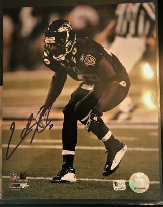 Ed Reed Signed Baltimore Ravens Autographed 8x10 Photo With