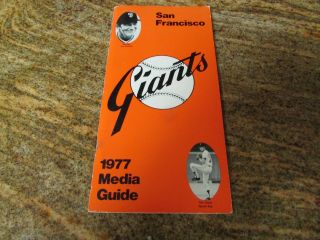 1977 Sf Giants Baseball Media Guide