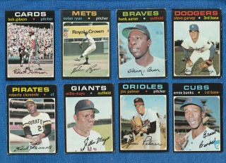 1971 Topps Baseball Complete Set Vg/ex - Ex In Pages