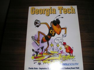 Georgia Tech Florida State 2000 Football Program
