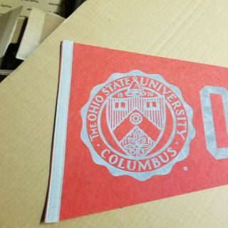 Vintage Ohio State Buckeyes Full Size Pennant Founded 1870 Football 2