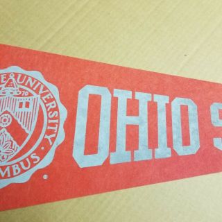 Vintage Ohio State Buckeyes Full Size Pennant Founded 1870 Football 3