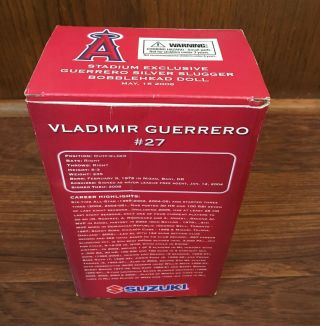 Vladimir Guerrero Bobblehead MLB Anaheim Angels Baseball Souvenir NIB 2005 6