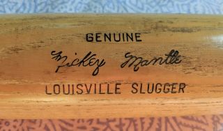 1965 - 72 Mickey Mantle 34 " Louisville Slugger 125 Powerized Vtg Baseball Bat