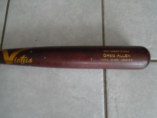 Greg Allen Game Bat Cleveland Indians Victus 1 Sticker On Knob Use