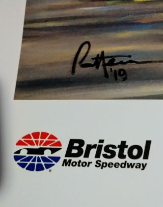 Bristol motor speedway Limited Dale Earnhardt Poster 2019 from his first win 2