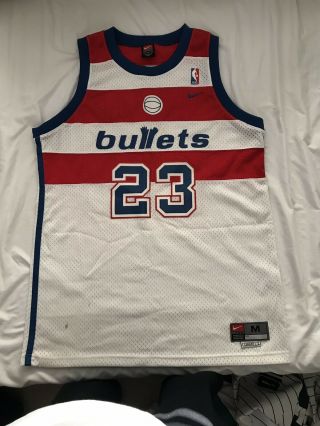 Washington Bullets Nike Michael Jordan Jersey 23 Stitched Size Medium