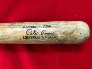 Pete Rose S2 Model Reds 1977 - 79 Louisville Slugger 125 Professional game bat 3