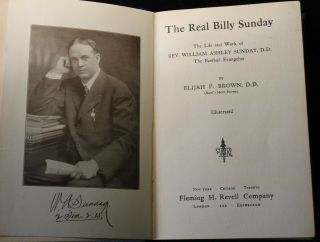 1914 The Real Billy Sunday 1st Edition Book by Elijah P Brown 3