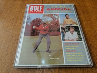 Vintage Golf Digest 1961 Annual - Arnold Palmer - Jay Hebert - Mickey Wright Cover