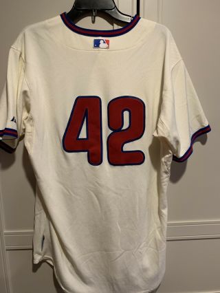 Philadelphia Phillies 2012 Jackie Robinson Day Game Issued/used Jersey 2