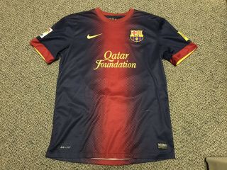 2012 2013 Fc Barcelona Messi Jersey Shirt 10 M Medium Nike Football Home Lionel 5