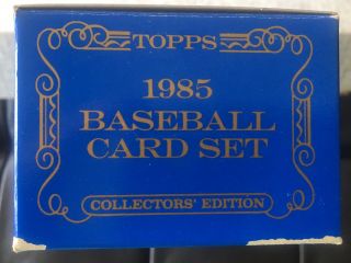 1985 Topps Tiffany Factory Set - Empty Display Box Plus Outer Box 4