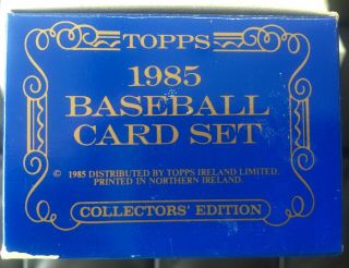 1985 Topps Tiffany Factory Set - Empty Display Box Plus Outer Box 5