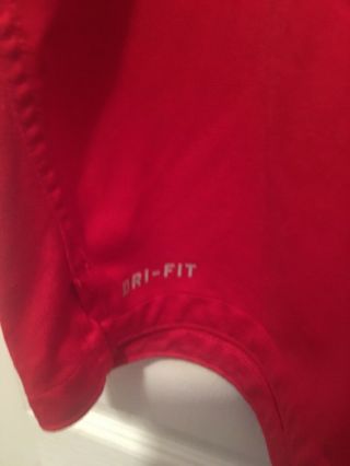 NIKE Georgia Bulldogs Polo Shirt Adult Extra Large Red Dri Fit Mens 2