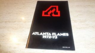 1972 - 73 Atlanta Flames Inaugural Season Nhl Hockey Media Guide