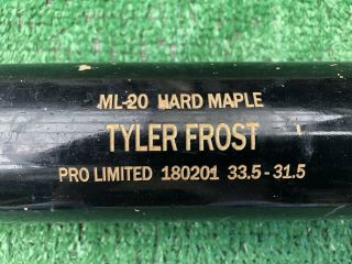 Chicago White Sox Tyler Frost Game Baseball Bat