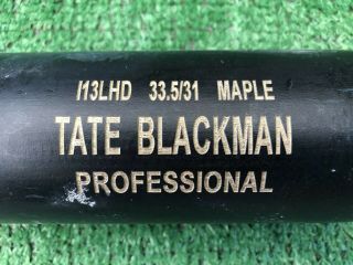 Chicago White Sox Tate Blackmon Game Baseball Bat