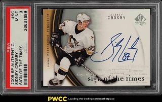 2005 Sp Authentic Sign Of The Times Sidney Crosby Rookie Rc Auto Psa 9 (pwcc)