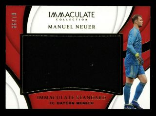 2018 - 19 Immaculate Standard Manuel Neuer Match Worn Patch 81/99 Germany