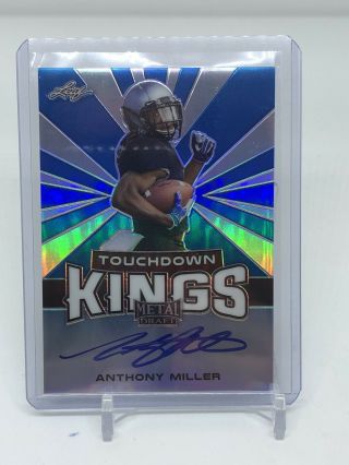 2018 Leaf Metal Draft Anthony Miller Blue Touchdown Kings Rookie Auto 29/35