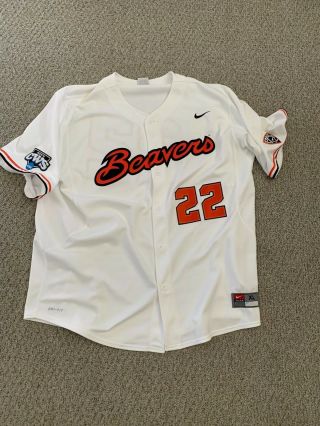 Nike Oregon State Beavers Baseball Jersey Sz.  Xl Custom One Of A Kind