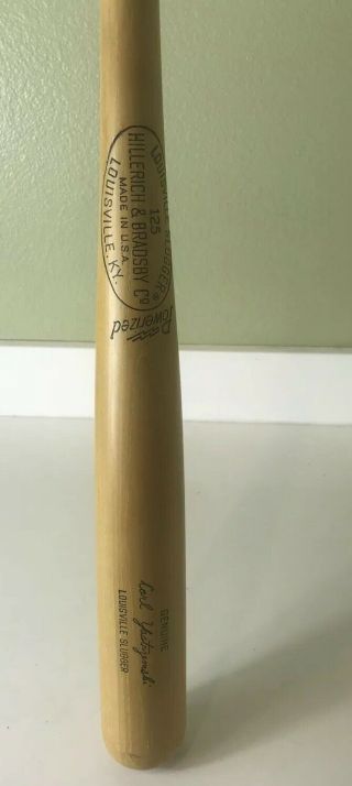 Vintage Louisville Slugger Wood Baseball Bat 125 Carl Yastrzemski 34” 2