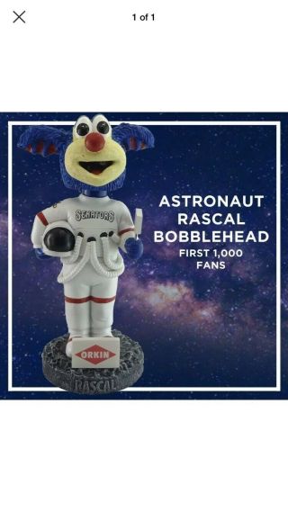 Harrisburg Senators Astronaut Rascal Mascot Space Bobblehead Sga Mlb Milb