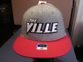 Nwt Adidas Louisville Cardinals Ncaa Mens S/m Baseball Fitted Hat Cap 127nz