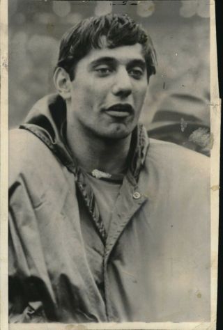 1965 Press Photo Joe Namath Of The York Jets Rookie Year Sidelines