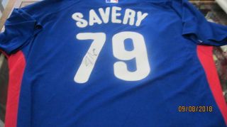 Joe Savery Philadelphia Phillies Signed 2012 Authentic Bp Game Jersey