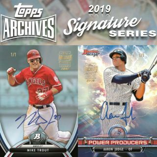 Tampa Bay Rays 2019 Archives Signature Series 10 Box 1/2 Case Break 1
