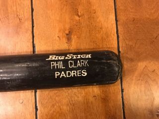 1995 Phil Clark San Diego Padres Rawlings Adirondack Game Bat 34.  5 " Loa