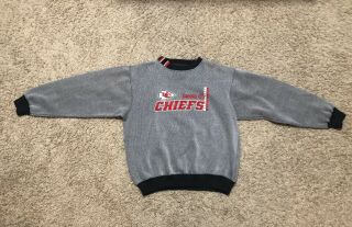 Vintage Nfl Kansas City Chiefs Logo Crewneck Sweater Size Large Euc