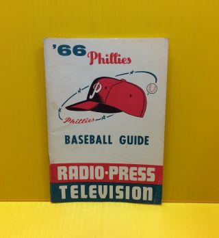 1966 Philadelphia Phillies Media Guide Baseball Yearbook Program Dick Groat